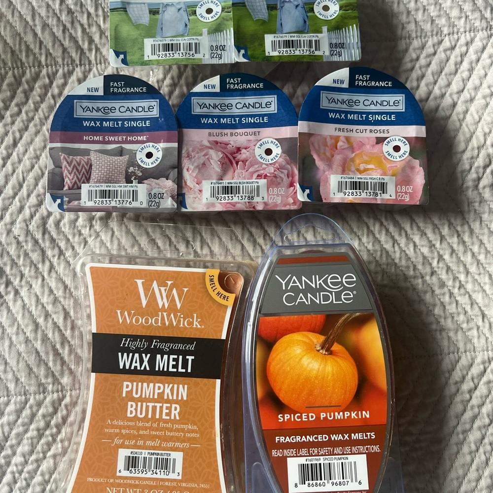 Yankee Candle Wax Melts Variety Pack - Pink, Blue, Orange